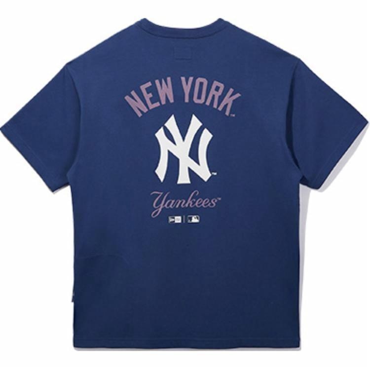 New Era x MLB Yankees Navy Tee