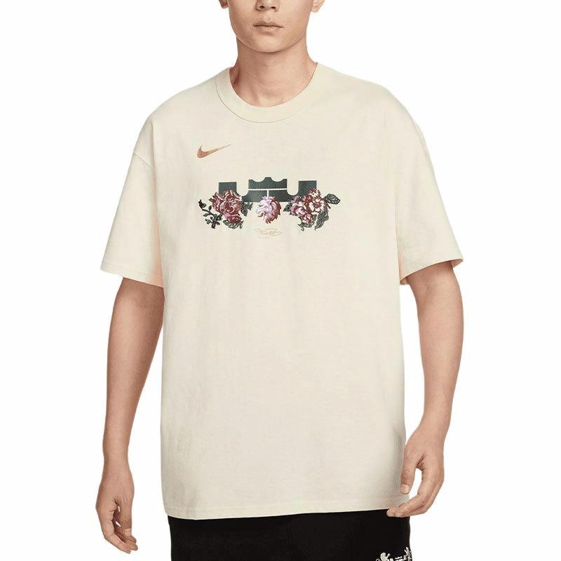 Футболка Nike LeBron Floral Logo T-Shirt Coconut Milk