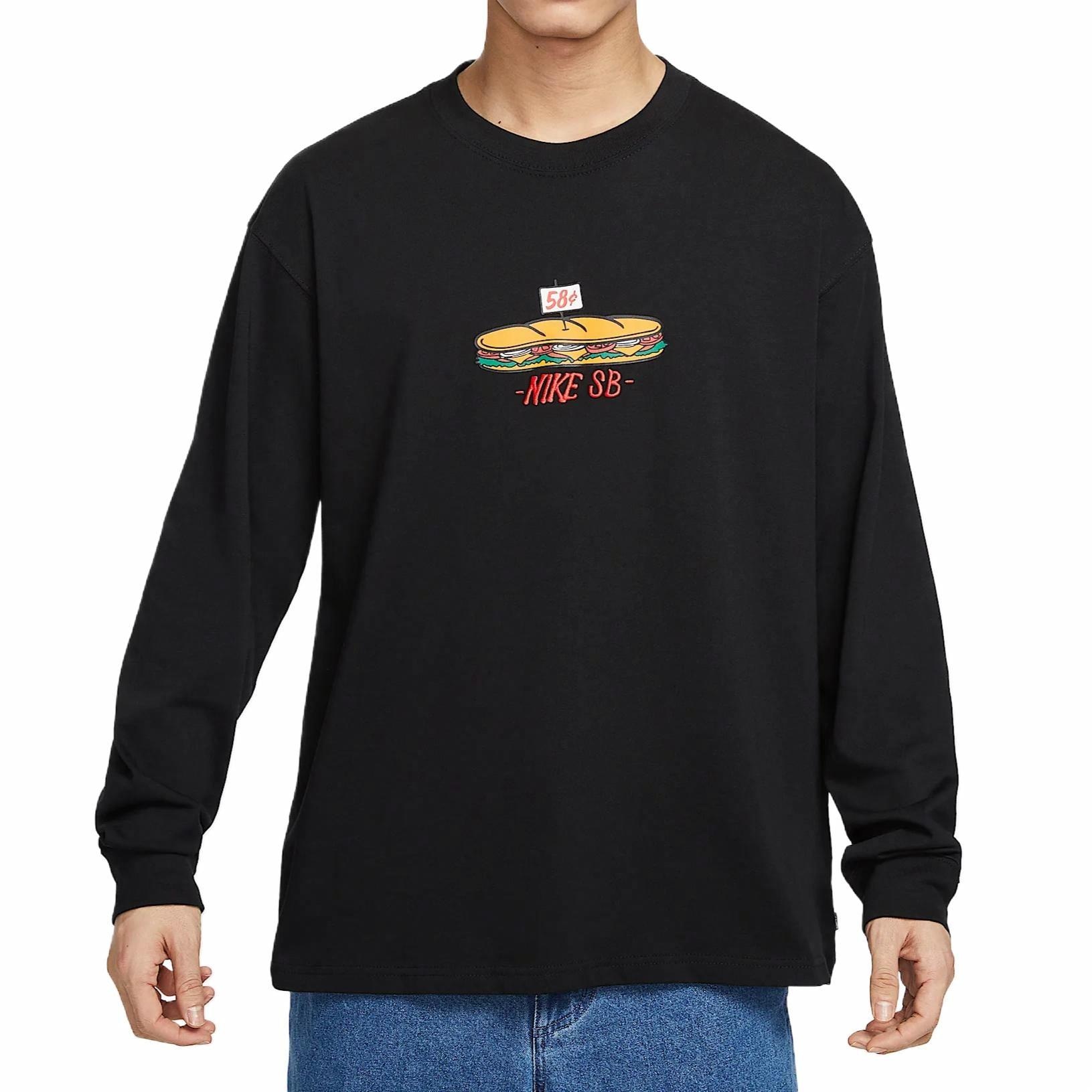 Nike SB Long Sleeve Tee Black — фото 2