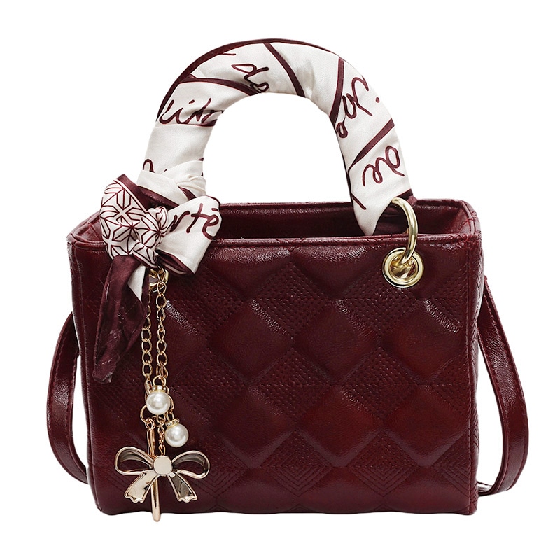 HCXK Quilted PU Tote Bag