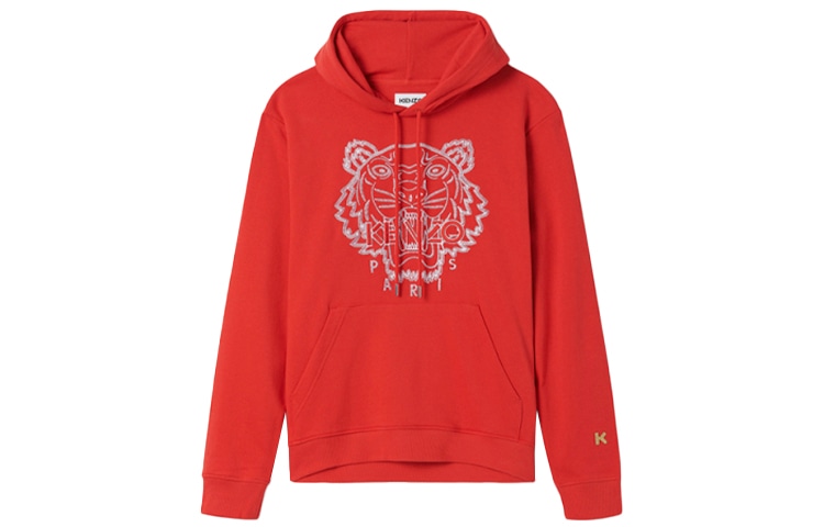 KENZO Chinese New Year Capsule Embroidered Tiger Hoodie Red