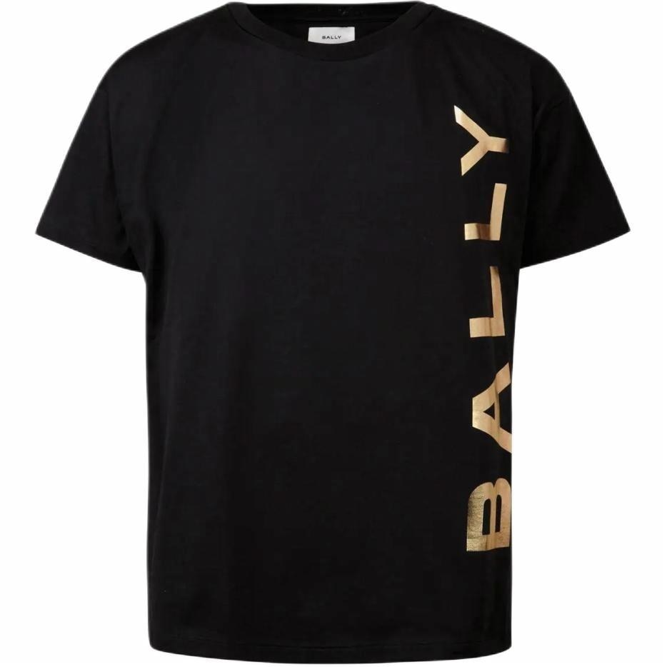 BALLY巴利 Bally Logo Print T-Shirt Black