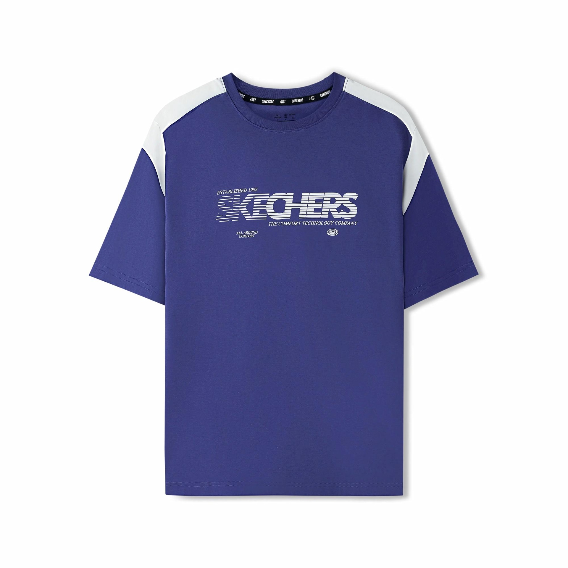 Футболка Skechers Crew Neck Knit Tee Purple