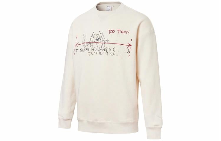 Худи Puma x Michael Lau Graphic Crew Fleece Eggnog