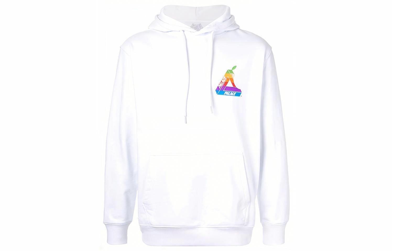 Palace Tri-Ferg Logo Hoodie White