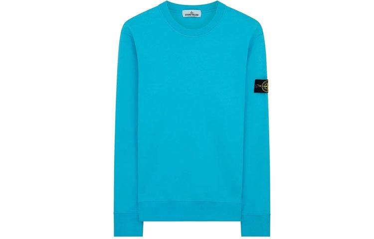 Stone Island Garment Dyed Crew Sweat Turquoise