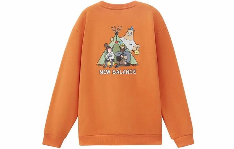 Худи New Balance x JHI Cartoon Print Crewneck Sweatshirt Orange