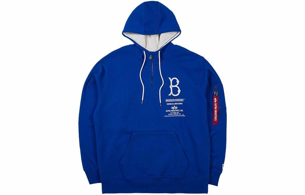New Era x Alpha Industries x MLB Hoodie Blue