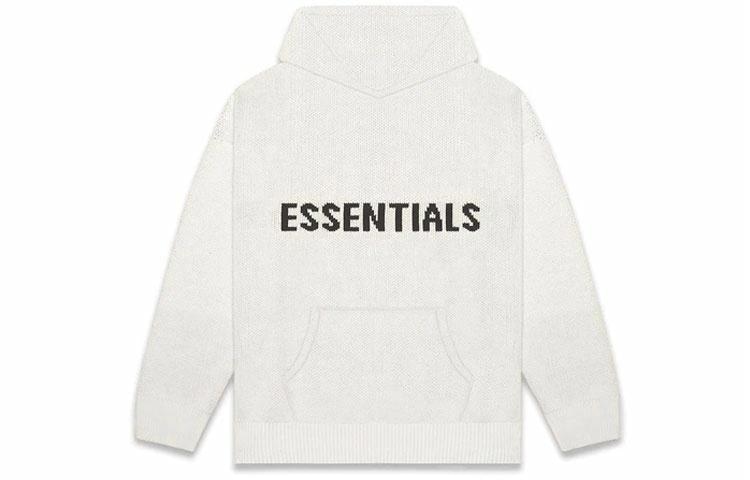 Fear of God Essentials FW20 Knit Hoodie Oatmeal