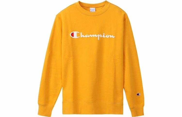 Champion Basic Logo Hoodie Yellow