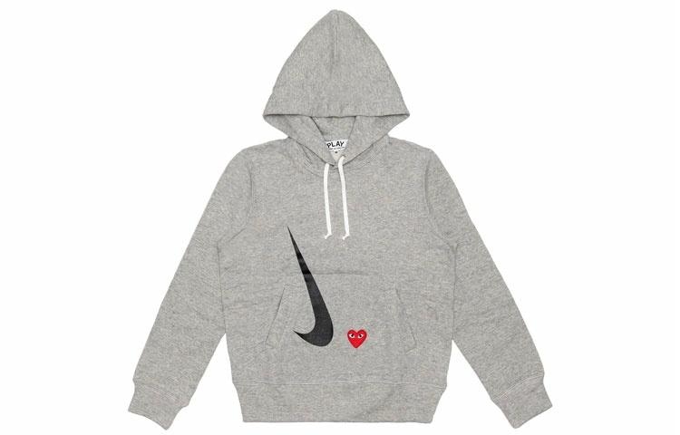 CDG Play x Nike "Play Together" Hoodie Grey