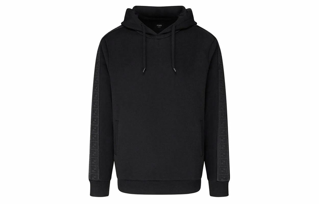 FENDI/芬迪 Fendi Logo Hoodie Black