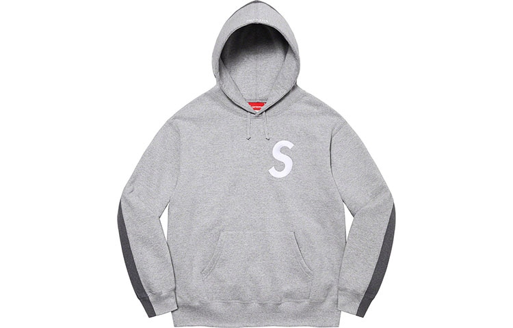 Supreme S Logo Split Hooded Sweatshirt — фото 8
