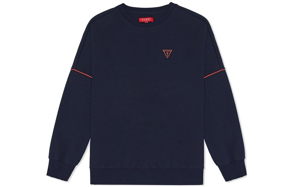 Guess Logo Crewneck Sweatshirt Brown — фото 1