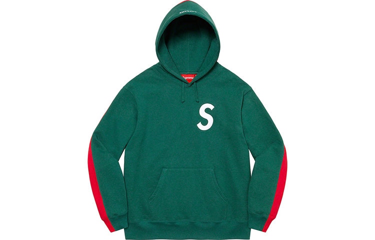 Supreme S Logo Split Hooded Sweatshirt — фото 5