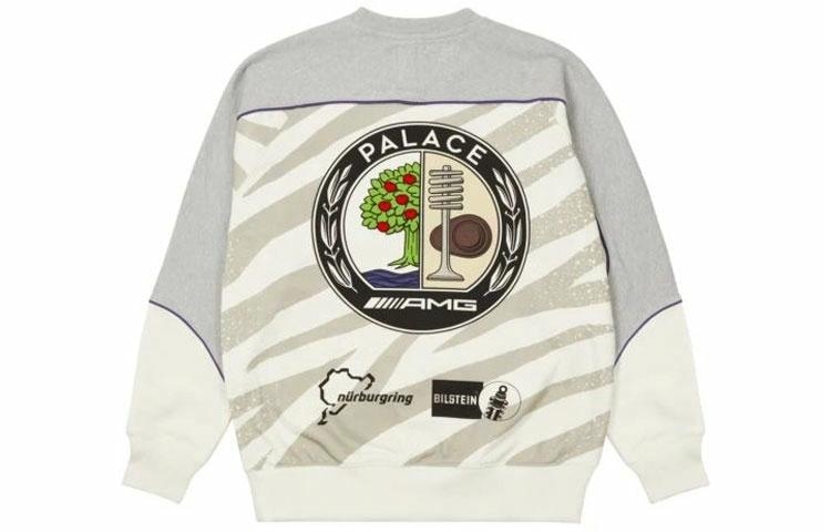 PALACE SS21 x AMG Technical Crew White Logo
