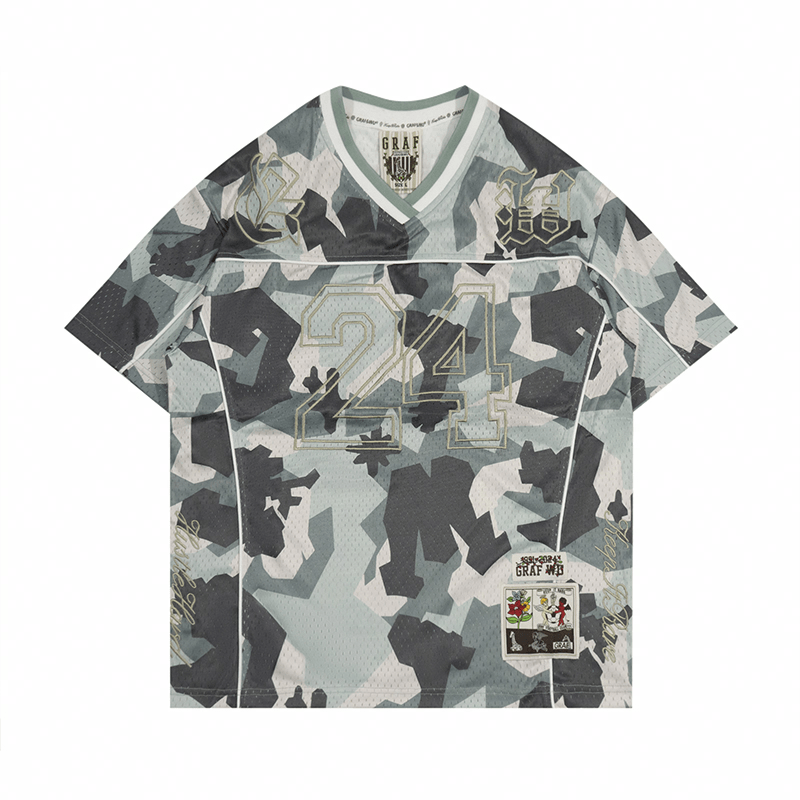 GRAF 24 Embroidered Mesh Camo Tee — фото 1