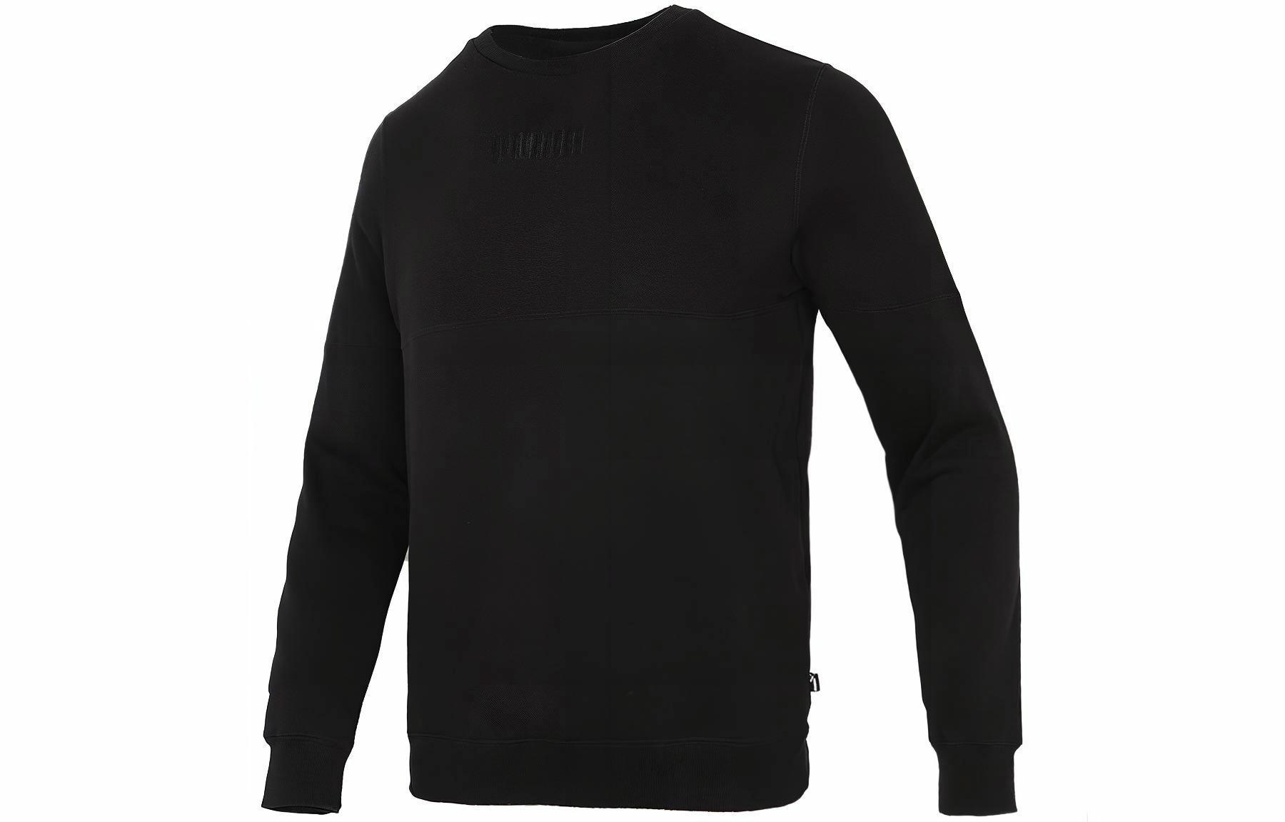 Худи Puma Logo Crewneck Sweatshirt Black