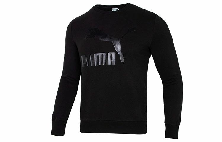 Худи Puma Classics Metal Logo Crewneck Sweatshirt Black