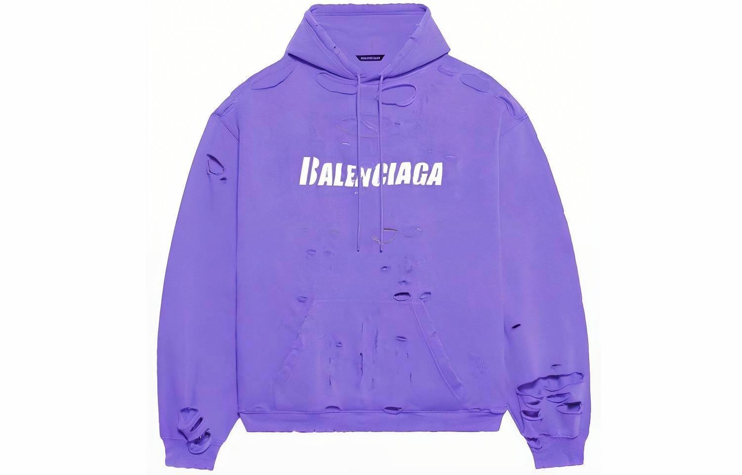 Худи Balenciaga SS22 Hoodie Purple