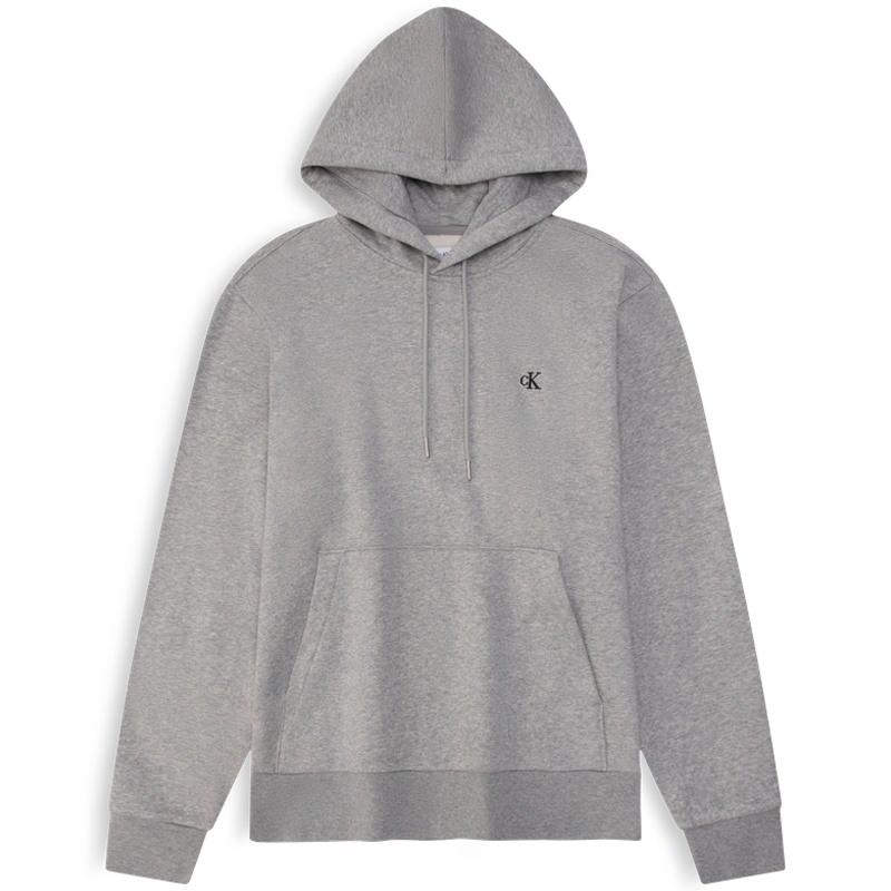 Худи Calvin Klein FW23 Embroidered Hoodie Gray