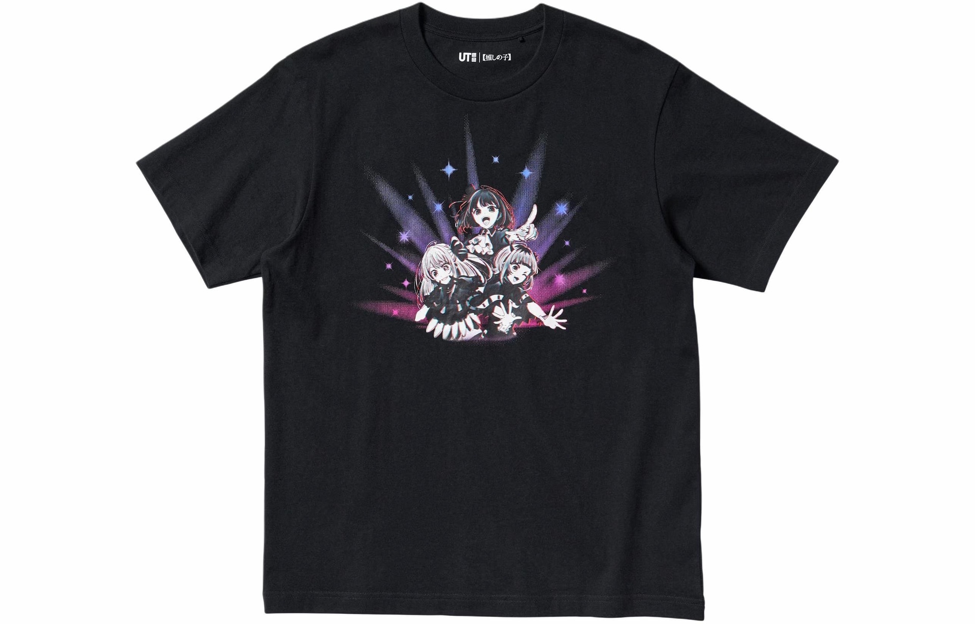 Футболка Uniqlo x Oshinoko SS24 Black Tee