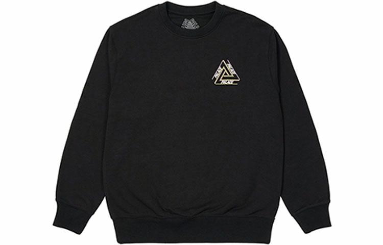 Худи PALACE BASICALLY A TRI-FERG CREW BLACK Logo