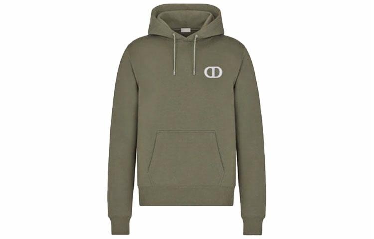 Dior Logo Embroidered Sweatshirt Olive