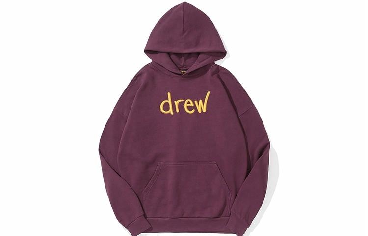 Drew House Scribble Embroidery Hoodie Berry