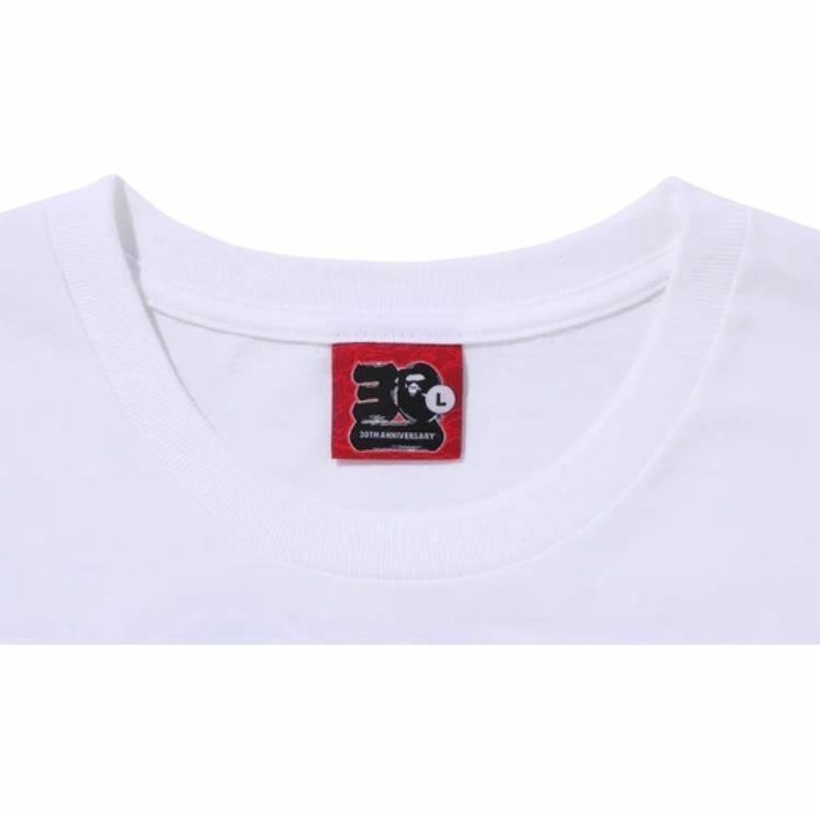 A BATHING APE BAPE SS23 30th Anniversary T-Shirt White — фото 10