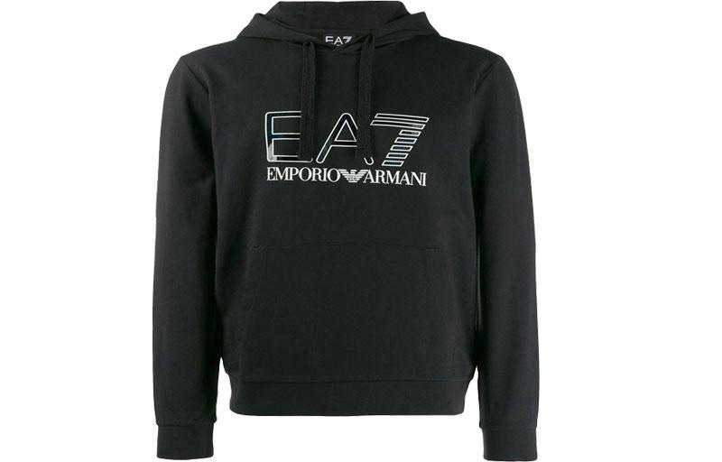 EMPORIO ARMANI/阿玛尼 Emporio Armani Hoodie Black