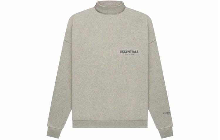 Fear of God Essentials Pullover Mockneck Dark Heather Oatmeal
