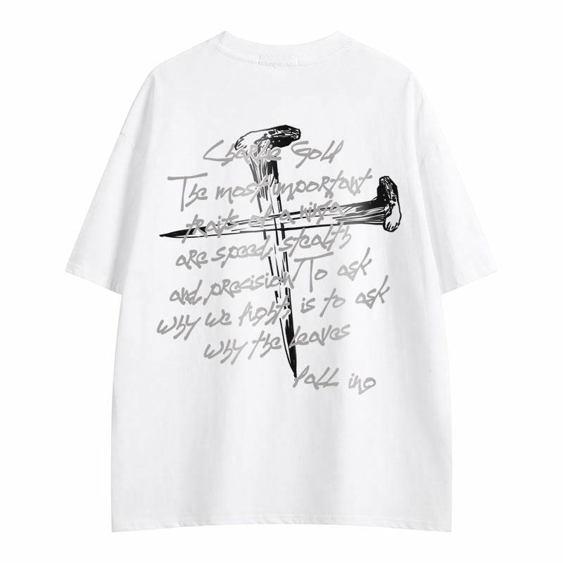 Charlie Golf Vintage Logo Tee White — фото 1
