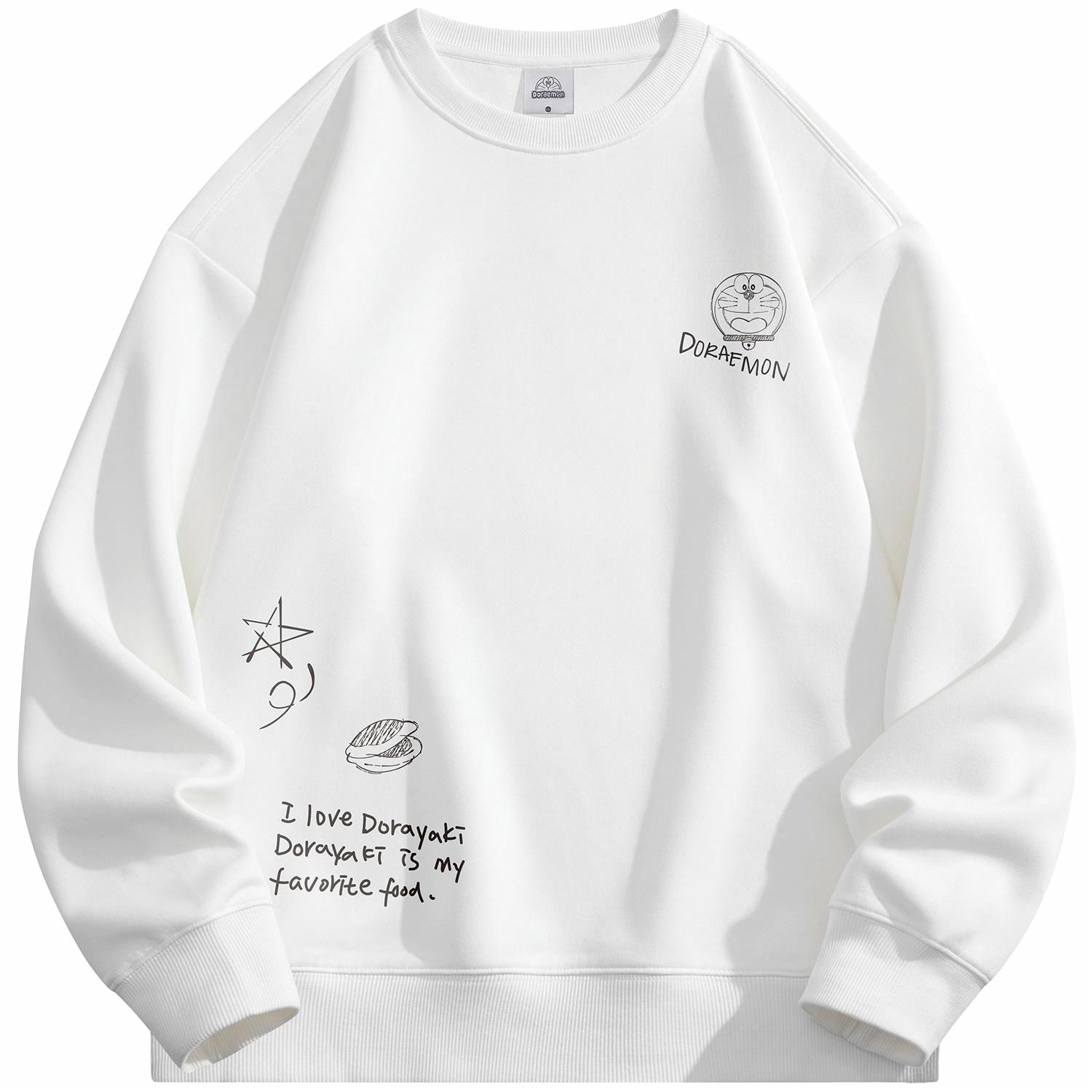 Doraemon/哆啦A梦 Doraemon Star Logo Sweatshirt