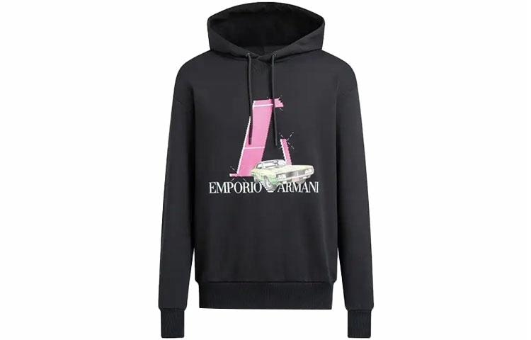 EMPORIO ARMANI/阿玛尼 Emporio Armani SS22 Racing Capsule Hoodie Black