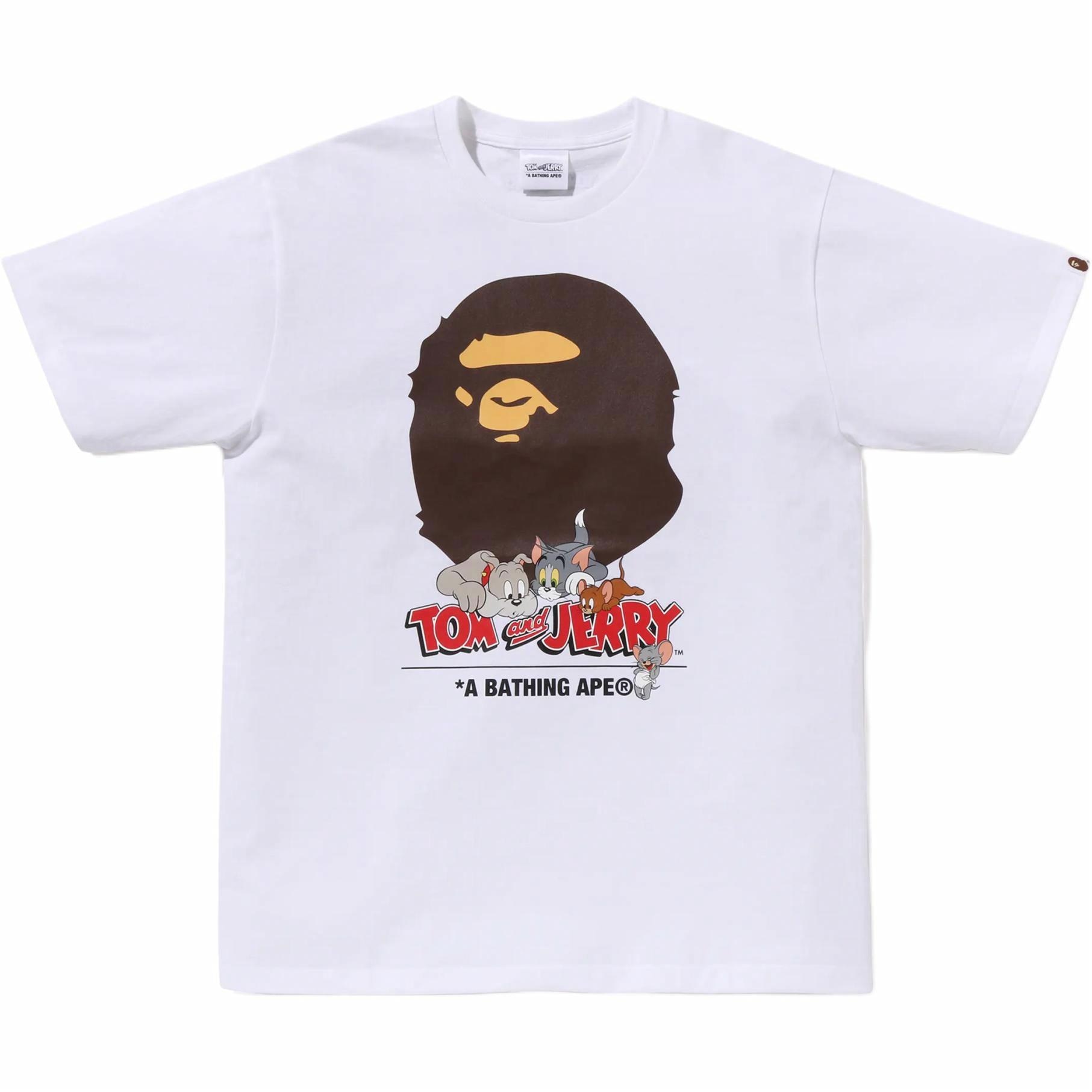 A BATHING APE BAPE x Tom and Jerry SS25 Animal Print Tee