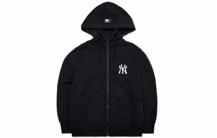 MLB Yankees Logo Zip Hoodie Black