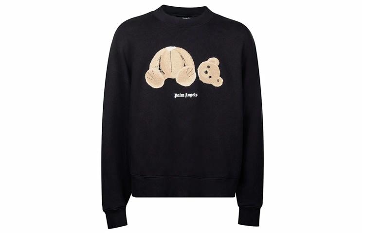 Худи Palm Angels Bear Print Sweatshirt Black