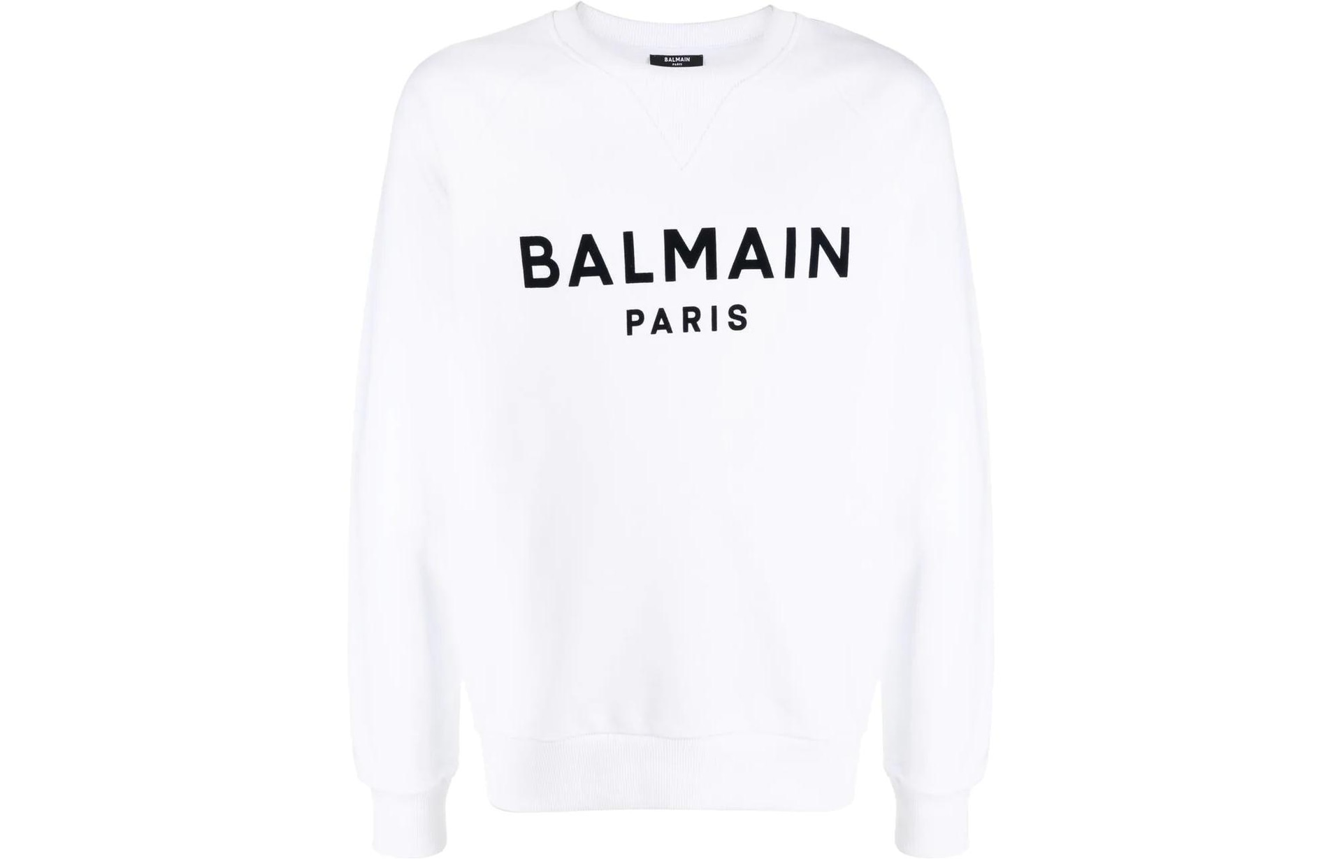 Худи Balmain SS22 Logo Raglan Sweatshirt White