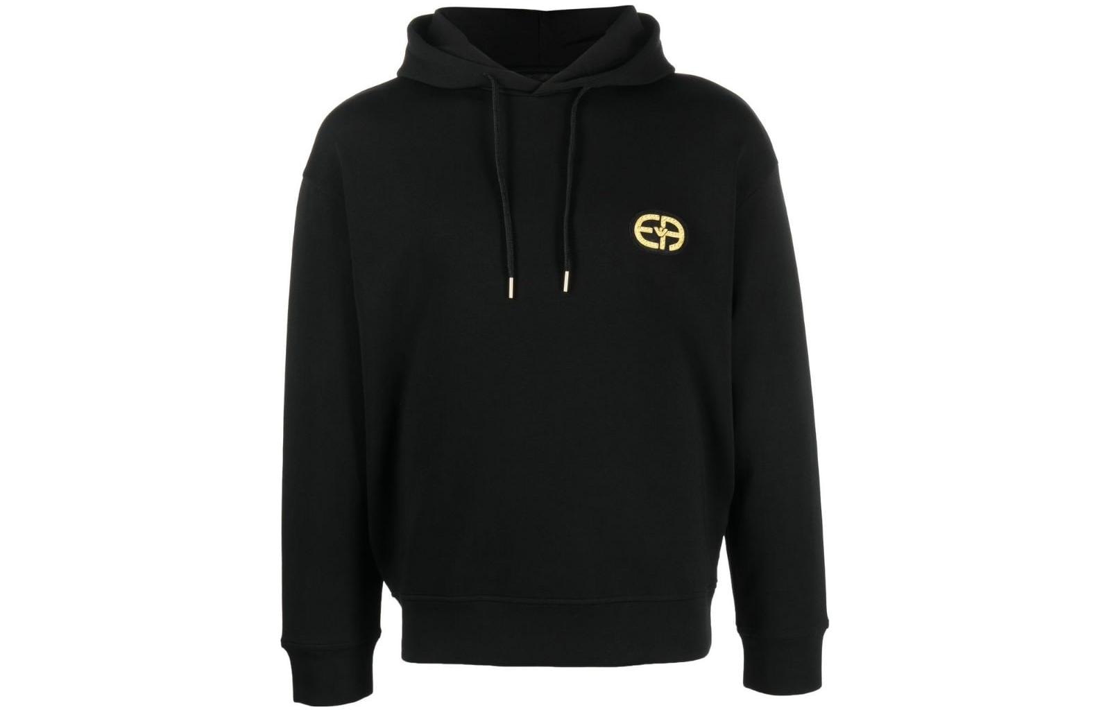 EMPORIO ARMANI/阿玛尼 EMPORIO ARMANI Hoodie Black