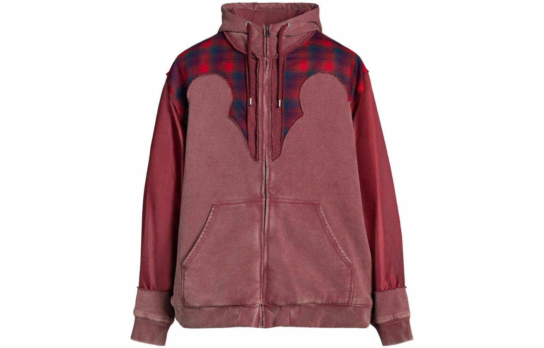 Maison Margiela/马吉拉 Maison Margiela x PENDLETON FW23 Bordeaux Hoodie