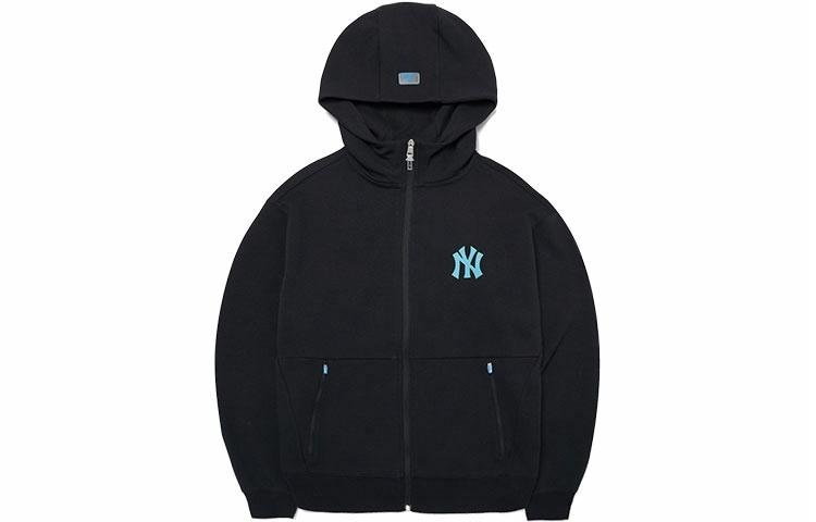 MLB Yankees Logo Zip Hoodie Black