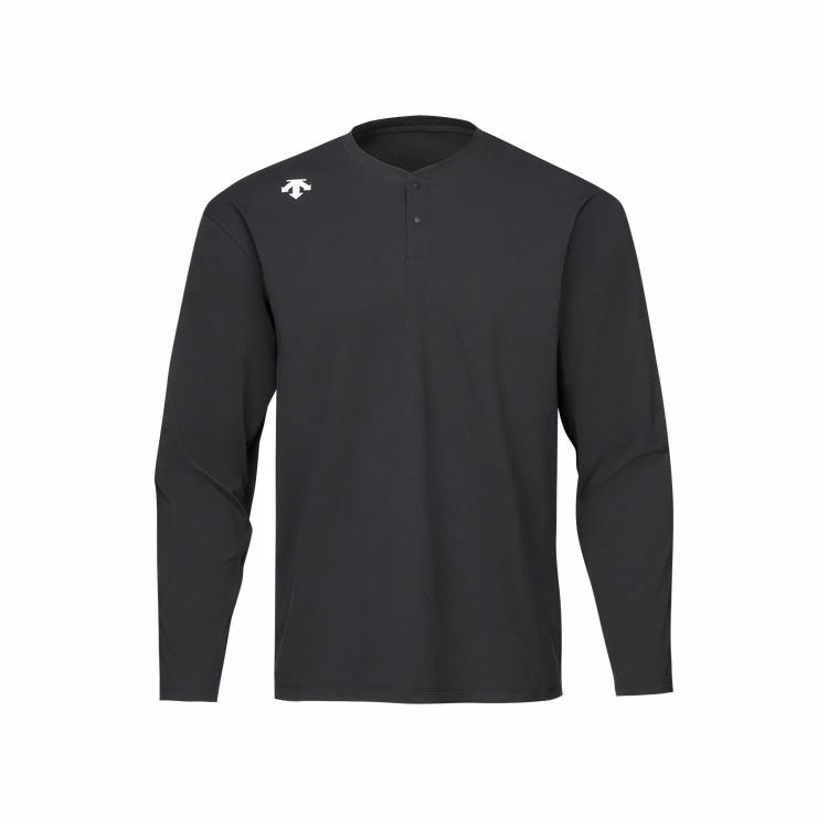 迪桑特/DESCENTE DESCENTE Essential Henley Long Sleeve Tee