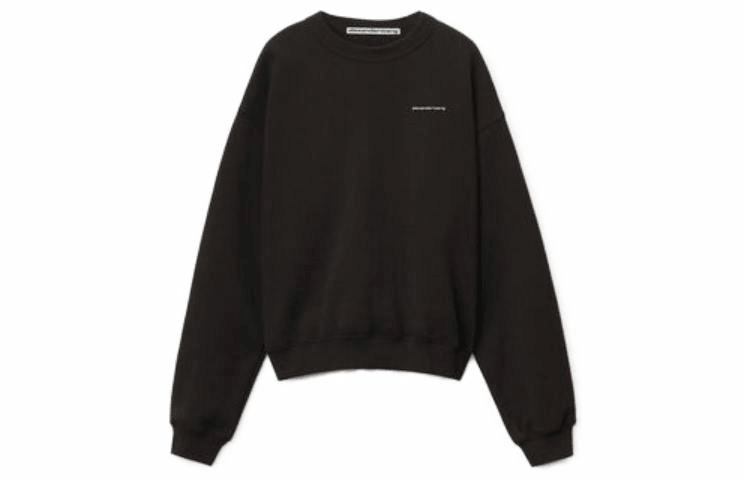Худи Alexander Wang Black Crewneck Sweatshirt