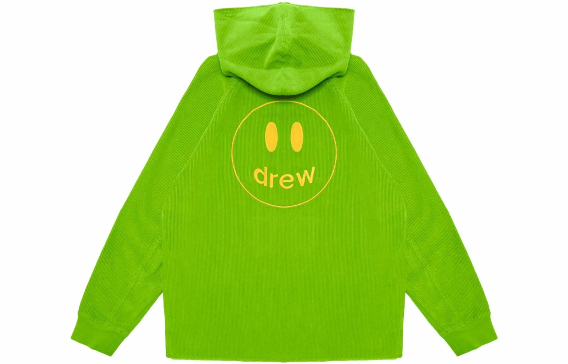 Drew House Corduroy Hoodie Lime