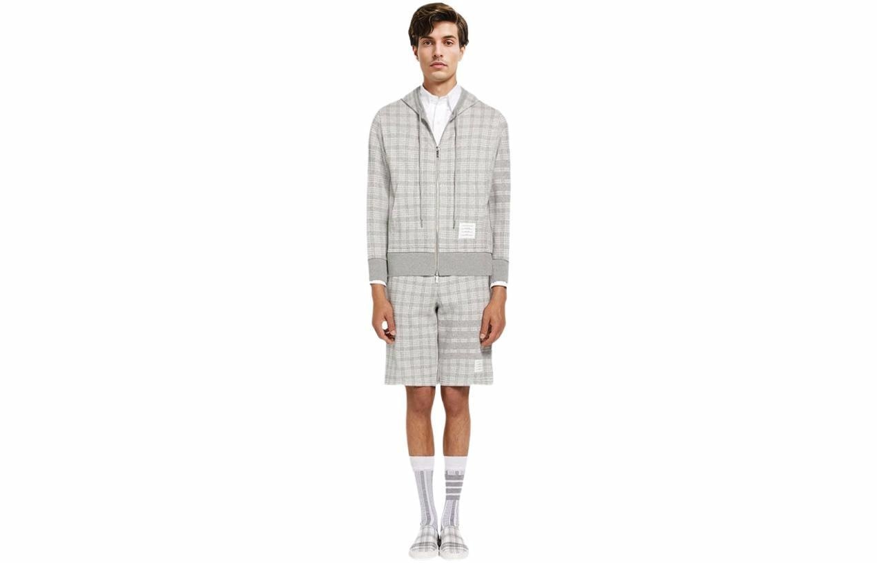 Thom Browne SS22 Hoodie Light Grey