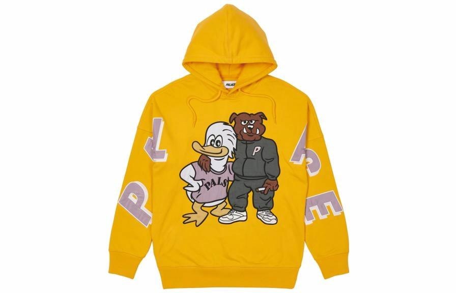 Худи PALACE SS22 Dog And Duck Drop Shoulder Hood Yellow