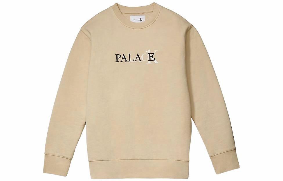 PALACE SS22 Logo Crewneck Sweatshirt Wheat