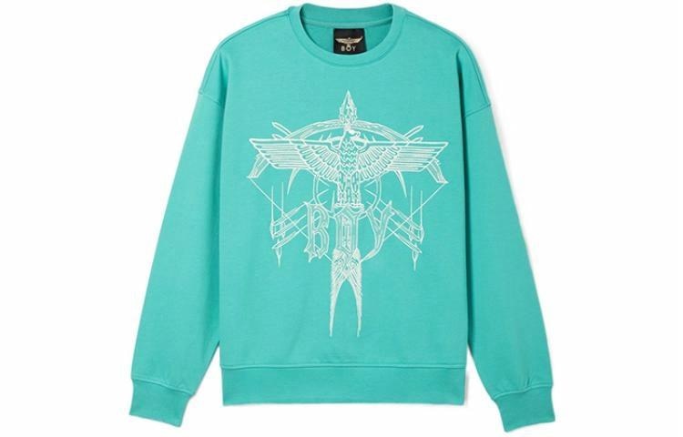 Boy London SS22 Embroidered Eagle Pullover Blue