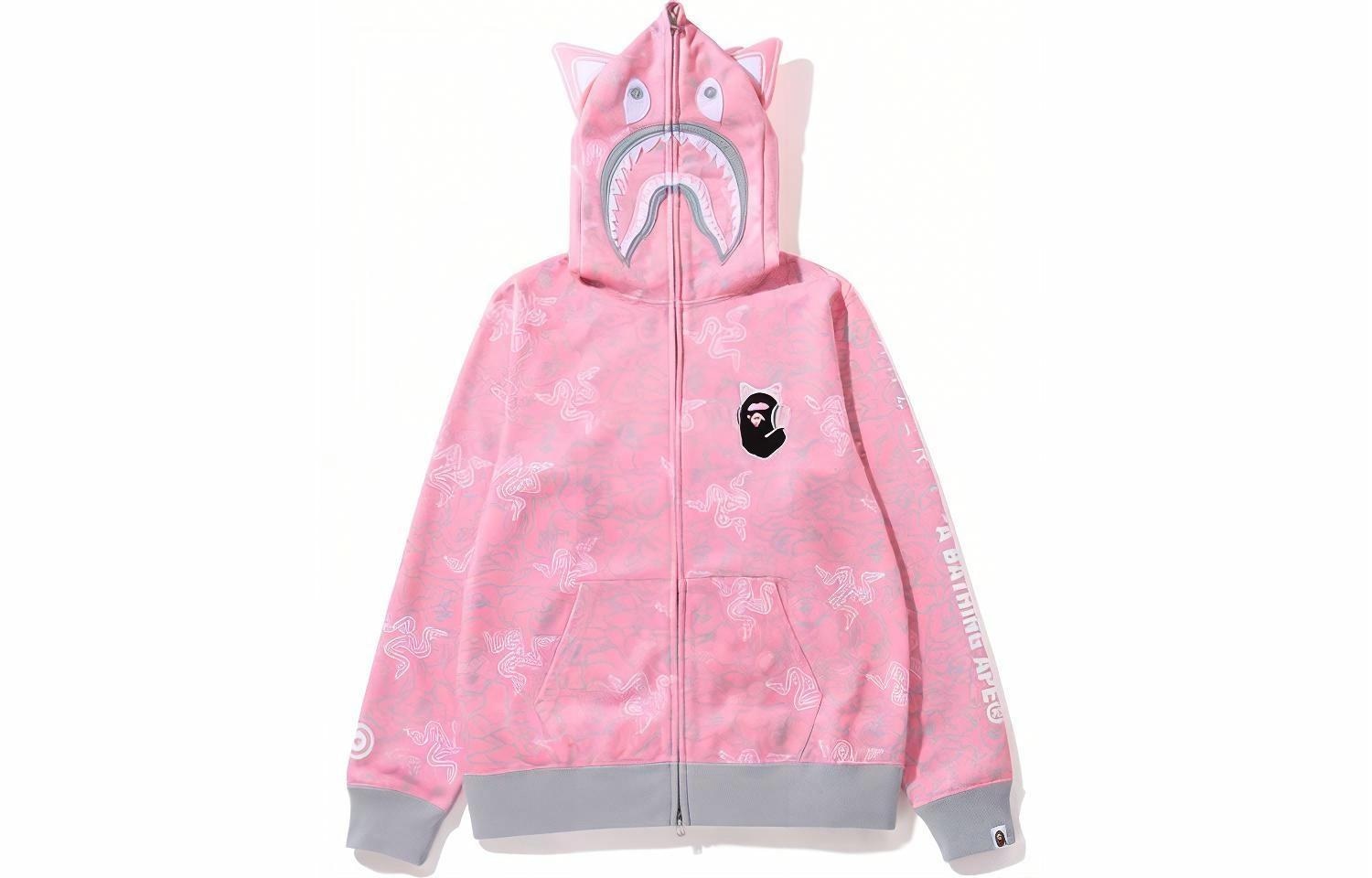 Худи A BATHING APE BAPE x Razer Shark Hoodie Pink